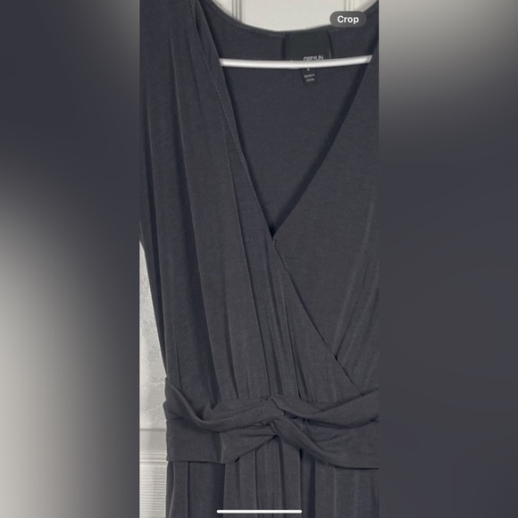 Greylin Jumpsuit Women Small Short Sleeve Gray pockets modal blend stretch waist - Picture 6 of 8